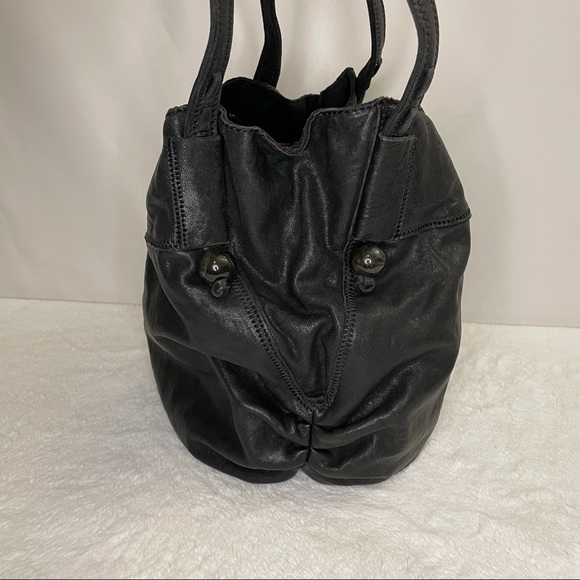 Lucky Brand Italian Leather Shoulder Bag Black - Picture 3 of 12